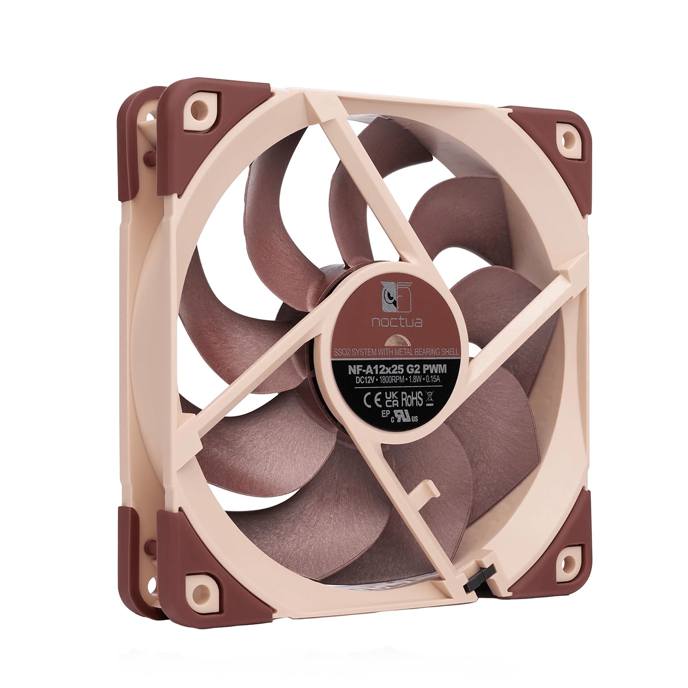 Noctua NF-A12x25 G2 PWM 120mm PWM Single Fan - Brown